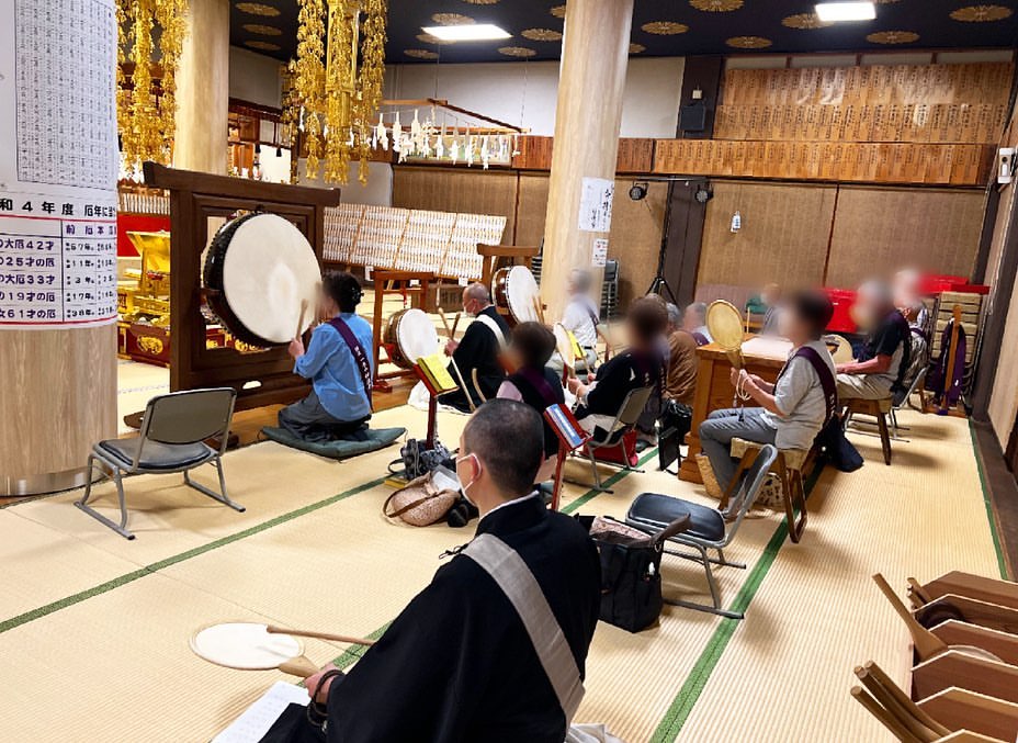 妙法寺の法遊会の様子
