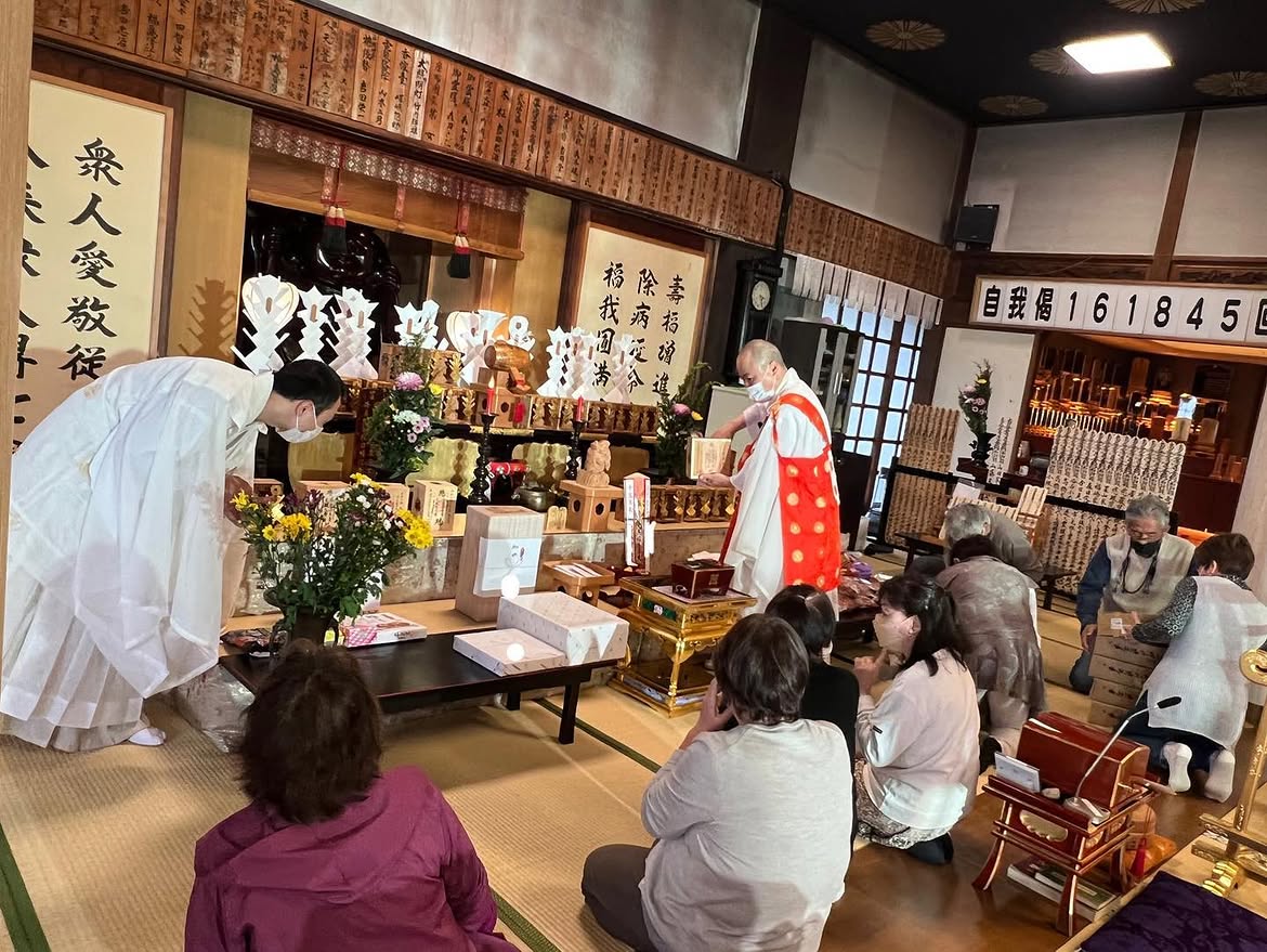 妙法寺の甲子大黒祭の様子