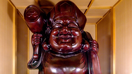 妙法寺本堂に祀られている大黒天